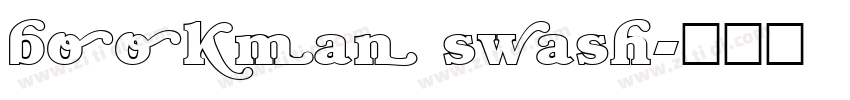 bookman swash字体转换